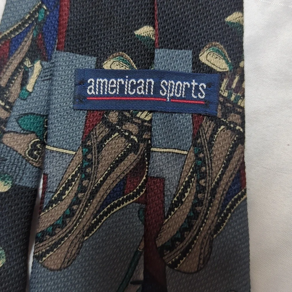 American Sports USA Made Golf Golfer Playful Novelty Tie Father Grandpa Gift